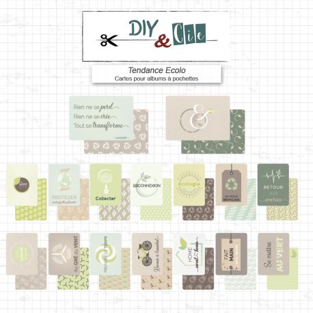 Cards for pockets Project Life : Tendance Ecolo - DIY and Cie
