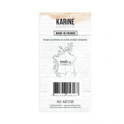 Clear Stamp Bienvenue chez moi Made in France - Les Ateliers de Karine