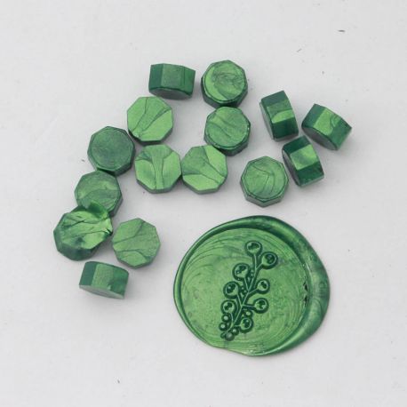 Beads of wax Bottle green - DIY and Cie