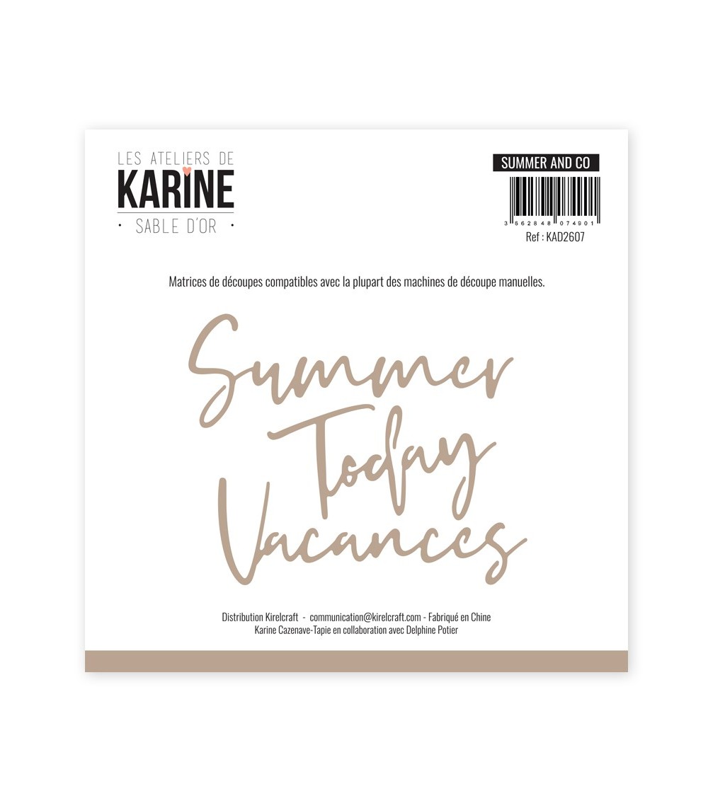 Dies Sable d'or Summer and Co - Les Ateliers de Karine 