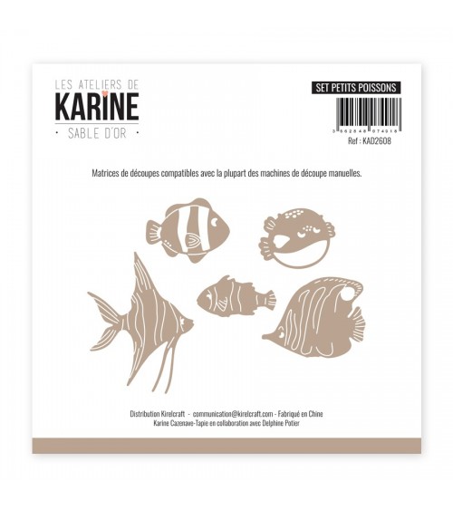 Dies Sable d'or Set Petits poissons - Les Ateliers de Karine 