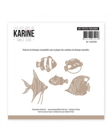 Dies Sable d'or Set Petits poissons - Les Ateliers de Karine 