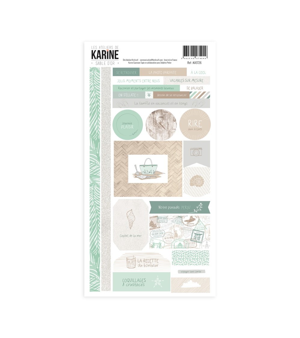Sable d'or - Stickers 15X30 - Les Ateliers de Karine 