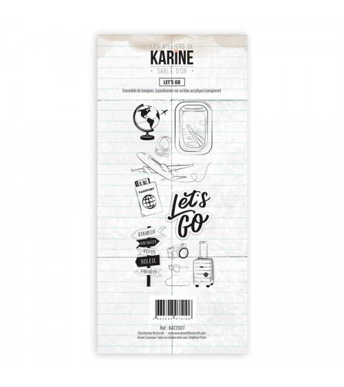 Clear Stamp Sable d'or Let's Go! - Les Ateliers de Karine 