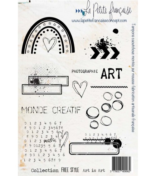 Stamp ART IS ART - La Petite Française 
