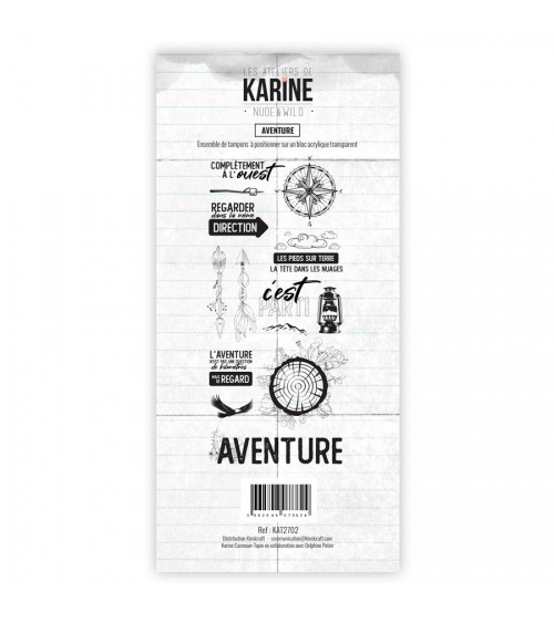 Tampon clear Nude and wild Aventure - Ateliers de Karine 