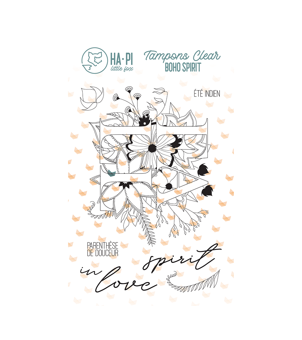 Clear stamp set Fall in love - HA PI Little Fox 