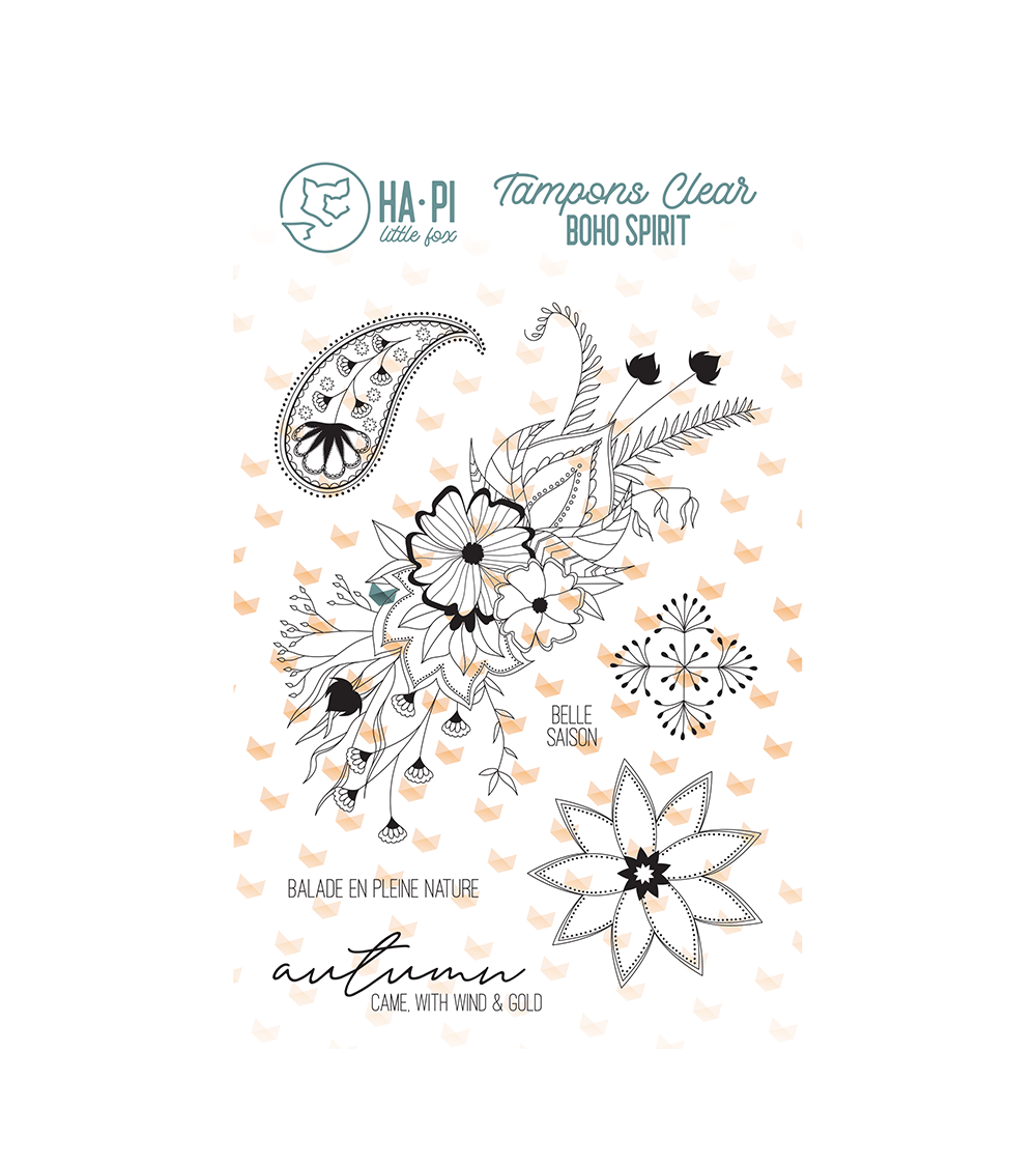 Clear stamp set Bouquet d'automne - HA PI Little Fox 