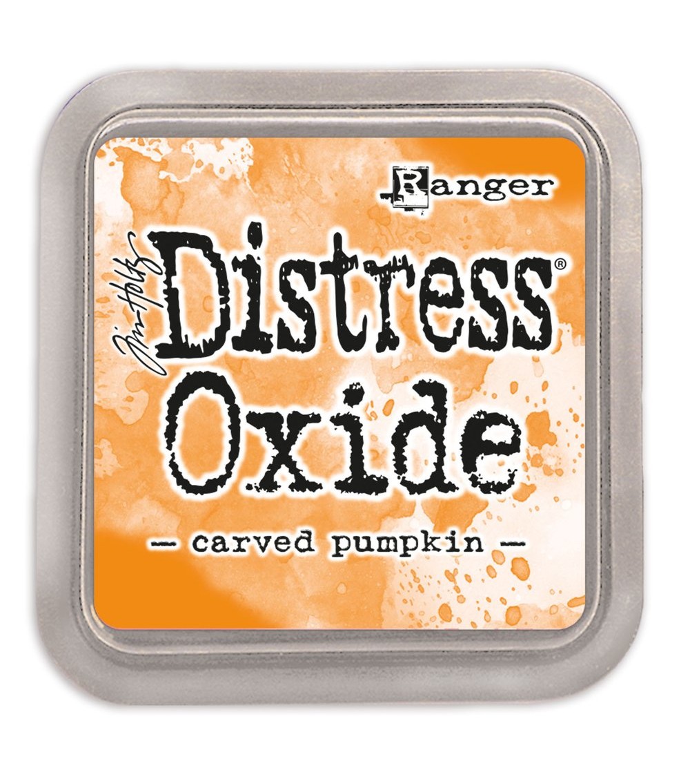 Distress oxide ink pad Carved pumpkin