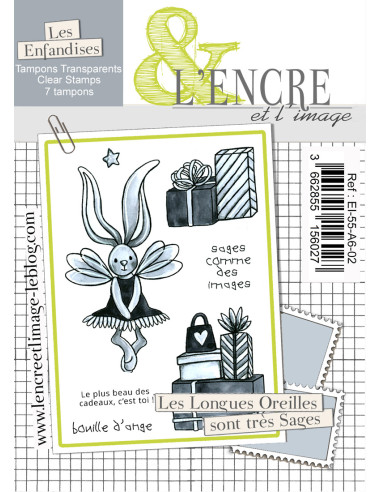 Tampon clear - Les Longues Oreilles sont tres Sages - L'Encre et l'Image