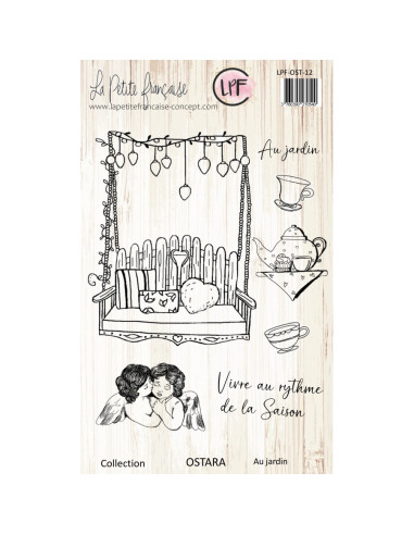 tampon clear Collection Ostara- Au jardin- La Petite Française