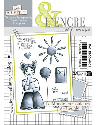 Tampon clear - Le Monde en Couleurs de Leonie - lencreetlimage