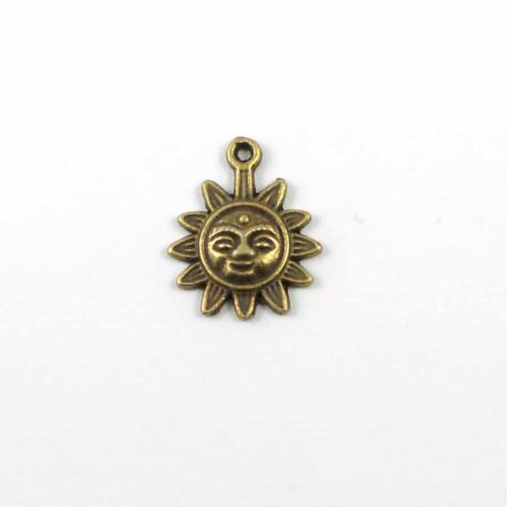 Breloque Soleil bronze