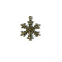 Charm snowflake bronze
