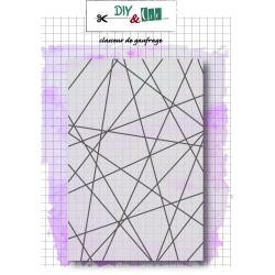 Embossing folder string art DIY and Cie