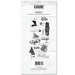 Tampon clear Carte Blanche Tout Schuss- Les Ateliers de Karine
