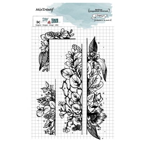 Clear stamps : Bordure composition hivernale - DIY and Cie