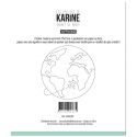 Pochoir Broderie Carnet de Route Mappemonde -Les Ateliers de Karine