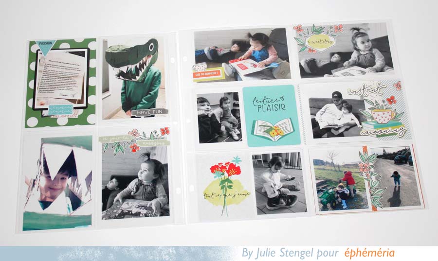 Pages Project Life by Julie pour éphéméria
