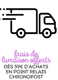 Frais de livraison offerts dès 59 € d'achats en point relais Chronopost